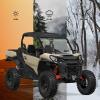 imageSAUTVS Vented Full Front Windshield for CanAm Commander Clear Dustproof Durable Hard Coat Poly Vented Front Full Windshield for Can Am Commander ampamp MAX 20212025 Accessories