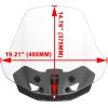 imageSAUTVS Wider Adventure Adjustable Windshield for CanAm Ryker New Upgrade XXL Adjustable Front Translucent Clear Hard Coated Wind shield for Can Am Ryker All Models Accessories Replace 219401032
