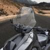 imageSAUTVS Wider Adventure Adjustable Windshield for CanAm Ryker New Upgrade XXL Adjustable Front Translucent Clear Hard Coated Wind shield for Can Am Ryker All Models Accessories Replace 219401032