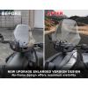 imageSAUTVS Wider Adventure Adjustable Windshield for CanAm Ryker New Upgrade XXL Adjustable Front Translucent Clear Hard Coated Wind shield for Can Am Ryker All Models Accessories Replace 219401032