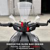 imageSAUTVS Wider Adventure Adjustable Windshield for CanAm Ryker New Upgrade XXL Adjustable Front Translucent Clear Hard Coated Wind shield for Can Am Ryker All Models Accessories Replace 219401032