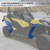imageSAUTVS Wider Fender Flares Kit for Maverick Trail Sport Extended Front ampamp Rear Mud Flaps Mud Guards for Can Am Maverick Trail Sport Max 20182025 Accessories 6PCS Replace 715004958715004959