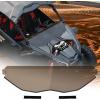 imageSAUTVS X3 Dark Tinted Half Windshield Poly Vented Mid Windscreen Window for CanAm Maverick X3 XRS XDS Turbo R Max 20172025 Accessories