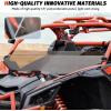 imageSAUTVS X3 Dark Tinted Half Windshield Poly Vented Mid Windscreen Window for CanAm Maverick X3 XRS XDS Turbo R Max 20172025 Accessories
