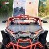 imageSAUTVS X3 Dark Tinted Half Windshield Poly Vented Mid Windscreen Window for CanAm Maverick X3 XRS XDS Turbo R Max 20172025 Accessories