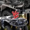 imageSAUTVS XT Front Bumper Guard for Can Am Outlander G2 1225 Combined Steel Front Bumper Bar Protector for CanAm Outlander G2 450 500 570 650 800 850 1000 Max 20122025 Accessories Replace 715004837