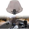 imageSAUTVS Dark Tinted Wider Adventure Adjustable Windshield for CanAm Ryker XXL Front Tinted Dustproof Durable Hard Coated Windshield for Can Am Ryker All Models Accessories Replace 219401032