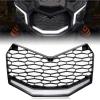 imageSAUTVS Front Grille with LED Light for Maverick X3 20172025 New Premium Front Bumper Mesh Grill with LED Light Bar for CanAm Maverick X3 20172025 Accessories