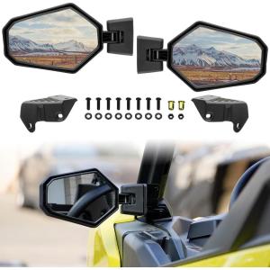 imageSAUTVS Adjustable Folding Side Rear View Mirrors for Can Am Maverick Trail Sport Commander Premium Side Mirrors for CanAm Maverick Trail Sport Commander 20182025 Accessories2PCS 715003639