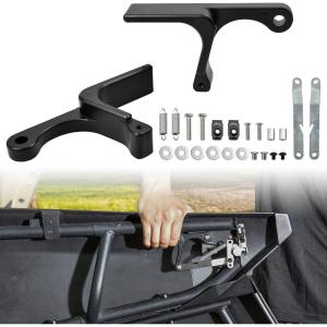 imageSAUTVS Aluminum Door Handles for CanAm X3 ampamp Max Black Powder Coating Door Latches for CanAm Maverick X3 X DS RS Turbo R Max 2ampamp4 Door 20162025 Models Accessories 2PCS