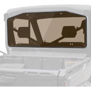 imageSAUTVS Dark Tinted Rear Windshield for Can Am Defender Heavy Duty Full Back Window Shield Rear Panel for CanAm Defender HD5 HD7 HD8 HD9 HD10 Max 20162025 Accessories