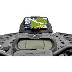 imageSAUTVS Electronic Device Holder for CanAm Outlander 500 650 800 1000 L MAX Smart Phone Tablet GPS Holder Mount with Storage Box for Can Am Outlander 500 650 800 1000 L MAX Accessories 715004919