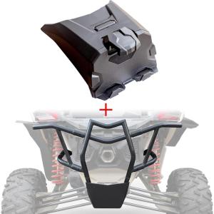 imageSAUTVS Electronic Device Holder with Storage Box Organizer Tray ampamp Rear Bumper Brush Guard Protector Kit for Can Am Maverick X3 Max Turbo R RR 20172022 Accessories