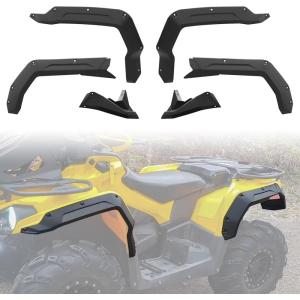 imageSAUTVS Fender Flares for CanAm Outlander 450 500 570 Heavy Duty Front Rear Mud Flaps Kit for Can Am Outlander 450500  570 L MAX EFI 20152023 Accessories 6pcs Replace 715001909