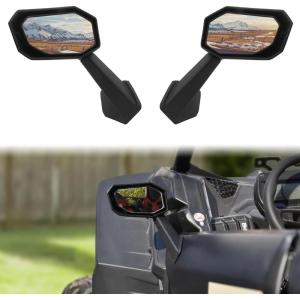 imageSAUTVS Folding Front Door Rear View Side Mirrors for Maverick X3 Adjustable Premium HighDefinition Side Mirrors for CanAm Maverick X3  MAX 20172025 Accessories 2PCS Replace 715004236