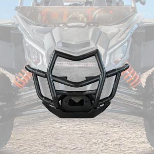 imageSAUTVS Front PreRunner Bumper for Maverick X3 Combined Black Front Brush Guard Protector Heavy Duty Bumper for CanAm Maverick X3 Max Turbo R RR 20172025 Accessories Replace 715002878