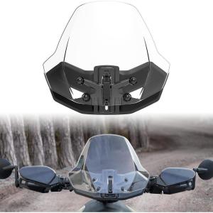 imageSAUTVS Front Windshield for CanAm Ryker Adjustable Front Translucent Clear Hard Coated Wind shield for Can Am Ryker 600 900 Sport ampamp Rally Edition All Models Accessories 1PC Replace 219401032