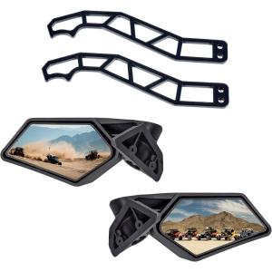 imageSAUTVS Metal Door Handles ampamp Side View Mirrors Kit for CanAm Maverick X3 All Models