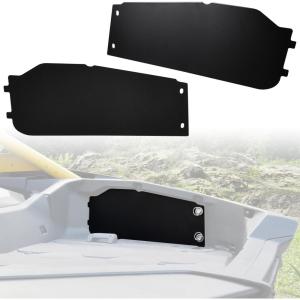 imageSAUTVS One Pair Aluminum Bed Side Doors Kit Storage Guards Rear Bed Box Cover Panels for CanAm Maverick R MAX X RS 2024 Models Accessories Replace OEM 715009154