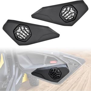 imageSAUTVS One Pair Door Speaker Pods for CanAm Maverick R  Waterproof Dustproof Front Panels Enclosures Holder for Can Am Maverick R MAX X RS 2024 Models Accessories
