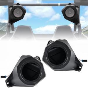 imageSAUTVS One Pair Rear Roof 65quot Speakers Pods Waterproof Dustproof Rear Roof Speakers Panels Enclosures Holder for CanAm Maverick Trail SportCommander 20182025 Accessories Replace 715003672