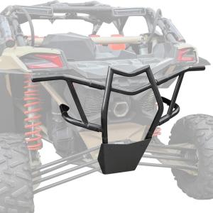 imageSAUTVS Rear Bumper for CanAm X3 Combined Heavy Duty Black Rear Brush Guard Protector Rear PreRunner Bumper for Can Am Maverick X3 Max Turbo R 20172025 Accessories Replace 715002880715003436
