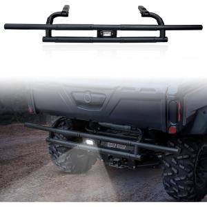imageSAUTVS Rear Bumper with LED Accent Light for CanAm Defender Heavy Duty Combined Rear Brush Guard with Light for Can Am Defender HD5 HD8 HD10 Max 20162025 Accessories