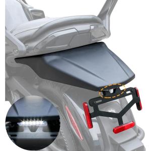 imageSAUTVS Rear Fender Extender for Can Am Spyder F3 20152025 Rear Short Fender with License Plate Holder LED Plate Light Street Legal Kit for Spyder F3 F3S 20152025 Accessories Replace 219400597