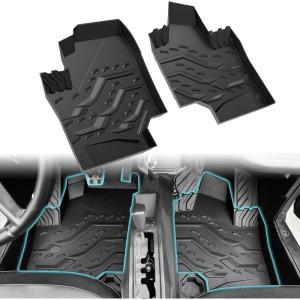 imageSAUTVS TPE AntiSlip Floor Mats for CanAm Commander Trail Front Row Floor Liners All Weather Protection Slush Mats for Can Am Maverick Trail SportCommander ampamp Max 20182025 Accessories 2PCS