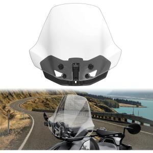 imageSAUTVS Wider Adventure Adjustable Windshield for CanAm Ryker New Upgrade XXL Adjustable Front Translucent Clear Hard Coated Wind shield for Can Am Ryker All Models Accessories Replace 219401032