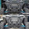 imageFront LED Signature Accent Fang Lights ampamp Mesh Grill with Led Light Bar Kit for Polaris RZR XP 1000  XP 4 1000  Turbo 20192021 Accessories