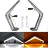 imageFront LED Signature Accent Fang Lights ampamp Mesh Grill with Led Light Bar Kit for Polaris RZR XP 1000  XP 4 1000  Turbo 20192021 Accessories
