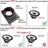 imageSAUTVS 10quot Under Seat Speaker Pod Panel for CanAm Maverick R Waterproof Dustproof Sport Speaker Enclosure Holder with Metal Mount Brackets for Can Am Maverick R MAX X RS 2024 Models Accessories
