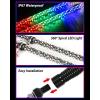 imageSAUTVS 2PCS 3FT LED Whip Lights with Spring Base RGB Spiral Chasing Light for UTV ATV Boat Polaris RZR CanAm X3 SXS Offroad Truck Accessories Music Sync IP67 Waterproof
