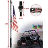 imageSAUTVS 2PCS 3FT LED Whip Lights with Spring Base RGB Spiral Chasing Light for UTV ATV Boat Polaris RZR CanAm X3 SXS Offroad Truck Accessories Music Sync IP67 Waterproof