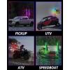 imageSAUTVS 2PCS 3FT LED Whip Lights with Spring Base RGB Spiral Chasing Light for UTV ATV Boat Polaris RZR CanAm X3 SXS Offroad Truck Accessories Music Sync IP67 Waterproof