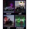 imageSAUTVS 2PCS 4FT LED Whip Lights with Spring Base RGB Spiral Chasing Light for UTV ATV Boat Polaris RZR CanAm X3 SXS Offroad Truck Accessories Music Sync IP67 Waterproof