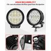 imageSAUTVS APillar LED Pod Lights for Honda Pioneer 10003 10005 10006 20162025 Accessories Front Auxiliary Lights with Mounting Bracket ampamp Wiring Harness Plug and Play 2PCS