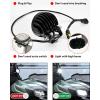 imageSAUTVS APillar LED Pod Lights for Honda Pioneer 7002 7004 20142025 Accessories Front Auxiliary Lights with Mounting Bracket ampamp Wiring Harness Plug and Play 2PCS