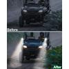 imageSAUTVS APillar LED Pod Lights for Honda Pioneer 7002 7004 20142025 Accessories Front Auxiliary Lights with Mounting Bracket ampamp Wiring Harness Plug and Play 2PCS
