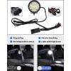 imageSAUTVS APillar LED Pod Lights for Honda Talon 1000 20192025 Accessories Auxiliary Lights with Mounting Bracket ampamp Wiring Harness Plug and Play 2PCS