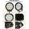 imageSAUTVS APillar LED Pod Lights for Kawasaki Mule Pro FXT DXT DX FX 20152025 Accessories Auxiliary Lights with Mounting Bracket ampamp Wiring Harness Plug and Play 2PCS