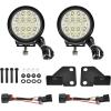 imageSAUTVS APillar LED Pod Lights for Kawasaki Mule Pro FXT DXT DX FX 20152025 Accessories Auxiliary Lights with Mounting Bracket ampamp Wiring Harness Plug and Play 2PCS
