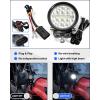 imageSAUTVS APillar LED Pod Lights for Kawasaki Teryx 800  Teryx4 800 20162025 Accessories Auxiliary Lights with Mounting Bracket ampamp Wiring Harness Plug and Play 2PCS