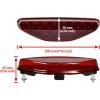 imageSAUTVS ATV Red LED Tail Light Assembly for Honda TRX 450R Rear Brake Stop Light Tail Lamp for Honda TRX 450 R ER 20062014 Accessories 1PCS