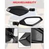 imageSAUTVS Adjustable Clear Rear View Side Mirrors for CanAm Maverick R ampamp R MAX X RS 2024 Models Accessories Aluminum Folding Mirrors 360 Degree Adjustable Balljoint 2PCS 715007363