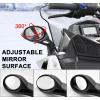 imageSAUTVS Adjustable Folding Rearview Side Mirrors for Polaris Snowmobile ProRide Hood Mounted Mirrors Rear View Side Mirror Kit for Polaris Snowmobile Accessories 2PCS Replace 2877803