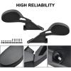 imageSAUTVS Adjustable Folding Rearview Side Mirrors for Polaris Snowmobile ProRide Hood Mounted Mirrors Rear View Side Mirror Kit for Polaris Snowmobile Accessories 2PCS Replace 2877803