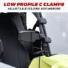 imageSAUTVS Adjustable Folding Side Mirrors for Yamaha RMAX 1000 Premium Clear Convex Rear View Side Mirrors for Yamaha Wolverine RMAX2  RMAX4 1000 20212025 Accessories 2PCS