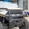 imageSAUTVS Adjustable Folding Side Rear View Mirrors ampamp Front Mesh Grill with LED Light Bar Kit for Polaris Ranger XP 1000 20182022 Accessories